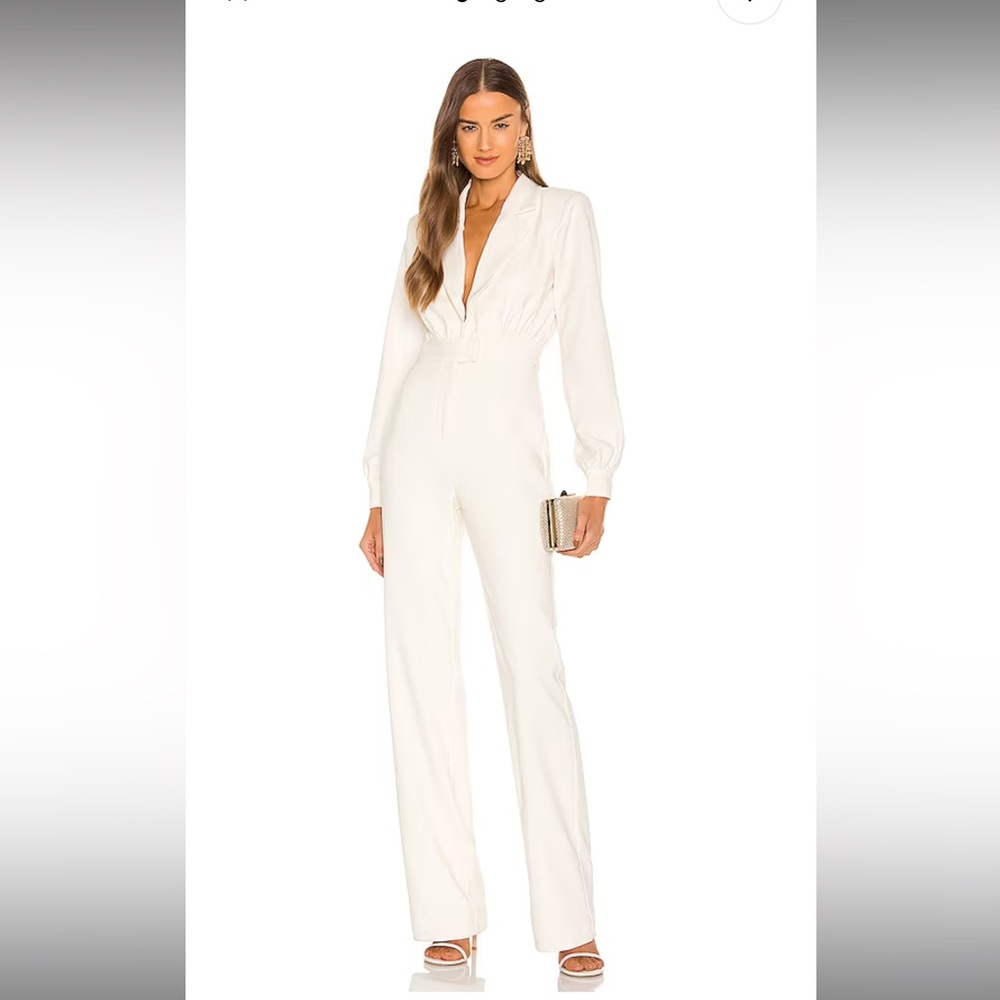 Michael Costello X Revolve Reina Ivory Jumpsuit